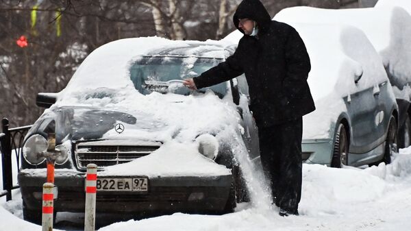 Снегопад в Москве