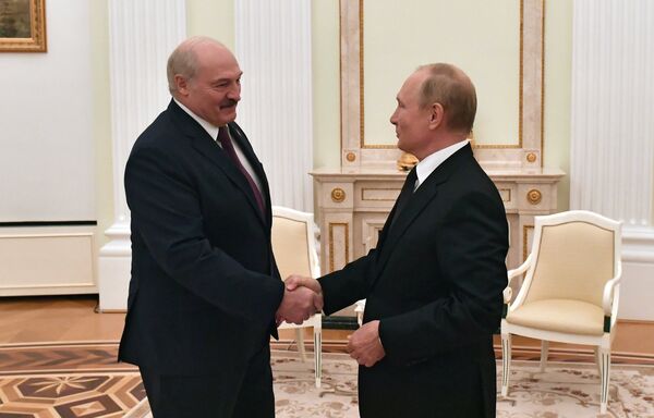 Переговоры президента РФ В. Путина с президентом Белоруссии А. Лукашенко